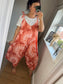 Tie Dye Jumpsuit - Coral