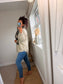 Jumper with Scarf - Beige