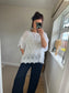 Cotton Kaftan Top - White