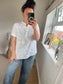 Cotton Shirt - Embroidered White