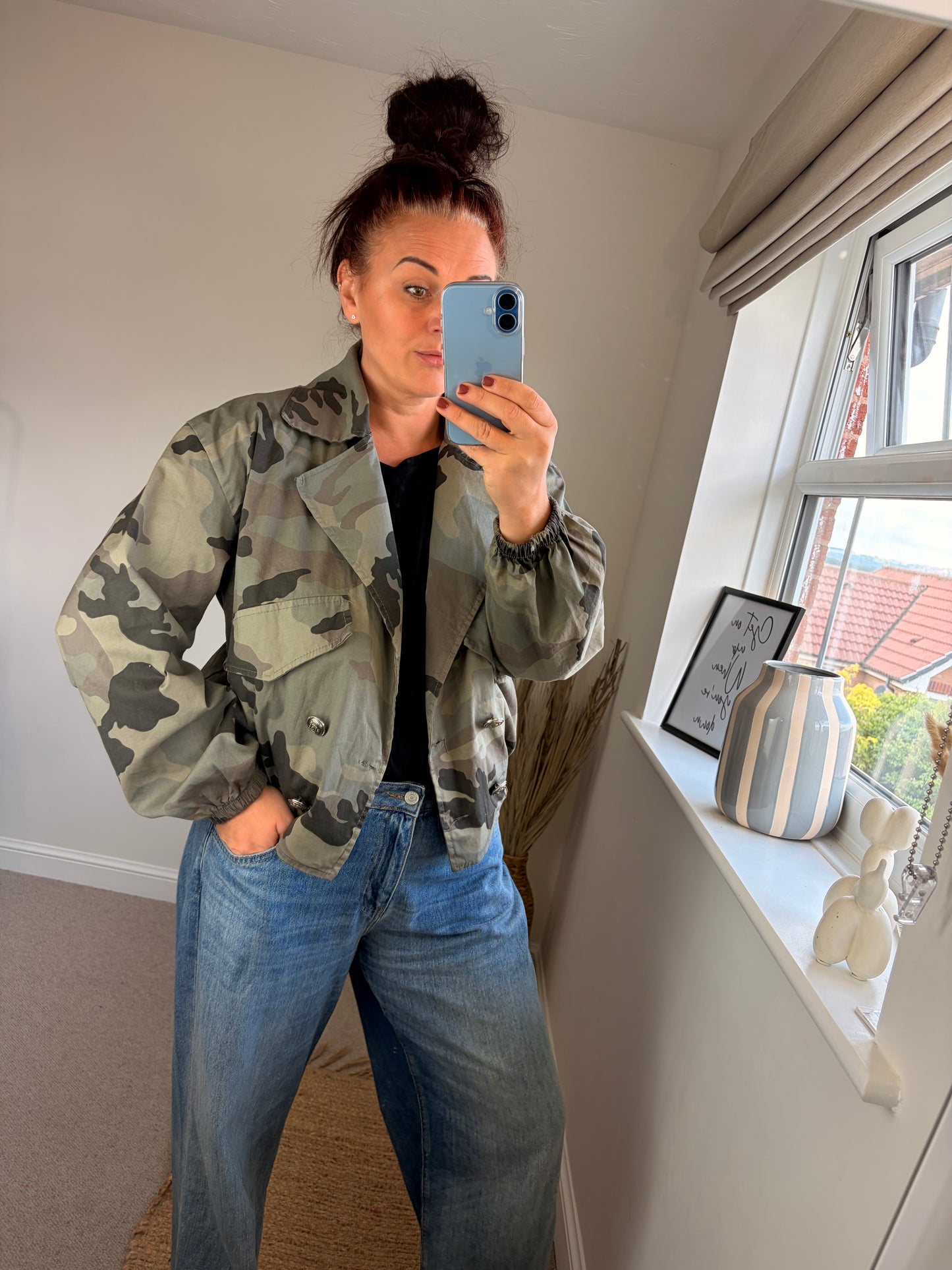 Camo Military Jacket - Dark Green