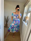 STEVIE Midi Button Dress - Purple