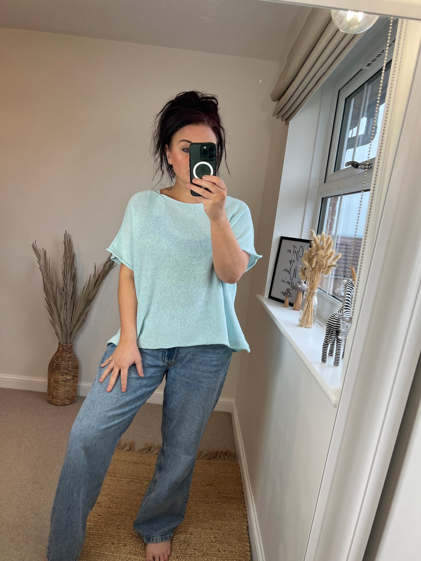 Fine Knit Top - Mint