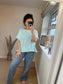 Fine Knit Top - Mint