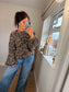 Slouch Oversize Leopard Jumper - Chocolate