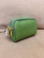 Leather Triple Compartment Purse - Green