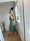 Twist Front Dress - Khaki