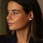 Peace of Mind - Set of 3 Silver Plated Crystal Stud Earrings