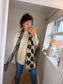 Jumper with Scarf - Beige