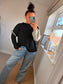 2-way Chunky Jumper - Black/Grey