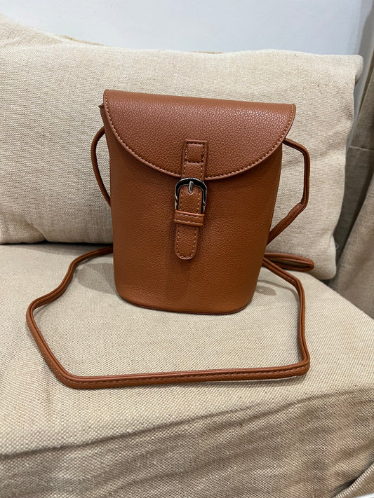 Bucket Crossbody Bag - Tan
