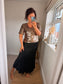 Satin Skirt - Black