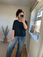 Plain Cotton Top - Black