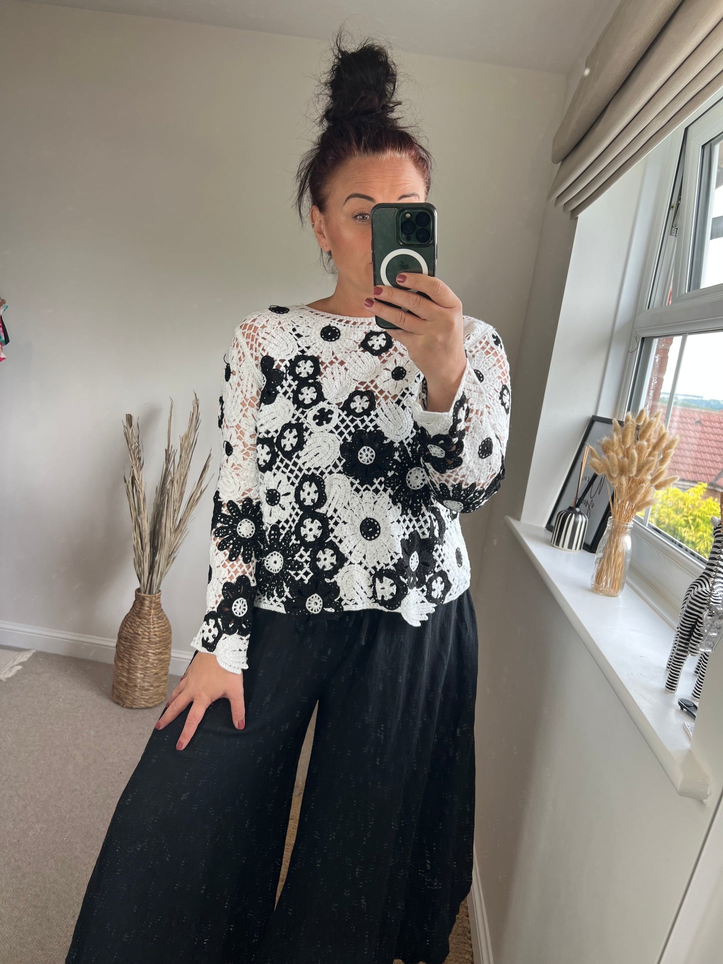 Crochet Jumper - White