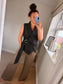 Asymmetrical Waistcoat - Black