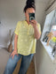 Cotton Shirt - Embroidered Lemon