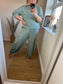 Barrel Leg Linen Trouser - Sage
