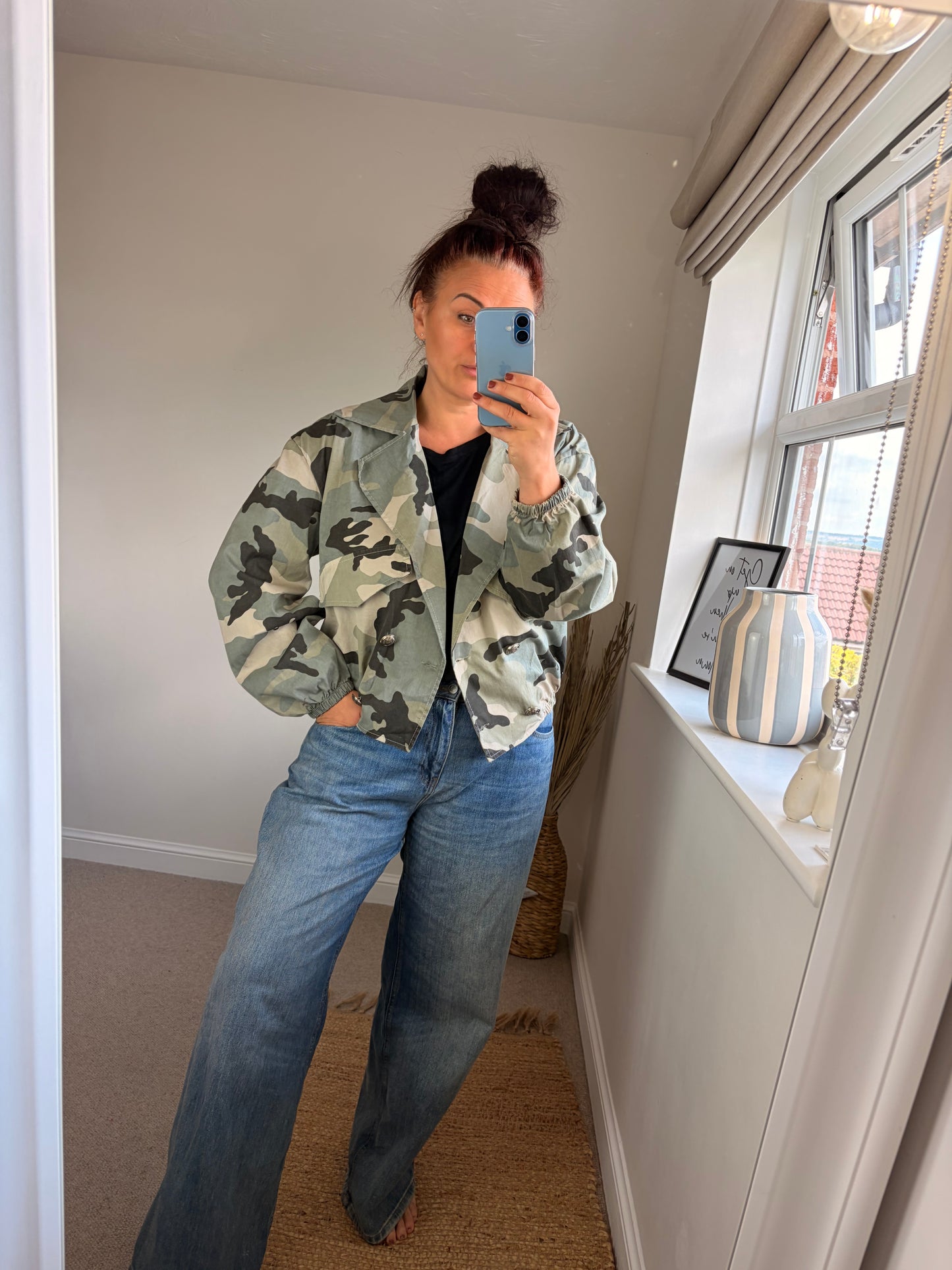 Camo Military Jacket - Light Green