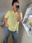 Cotton Shirt - Embroidered Lemon