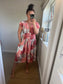 LOTTIE Midi Button Dress with Pockets - Pink