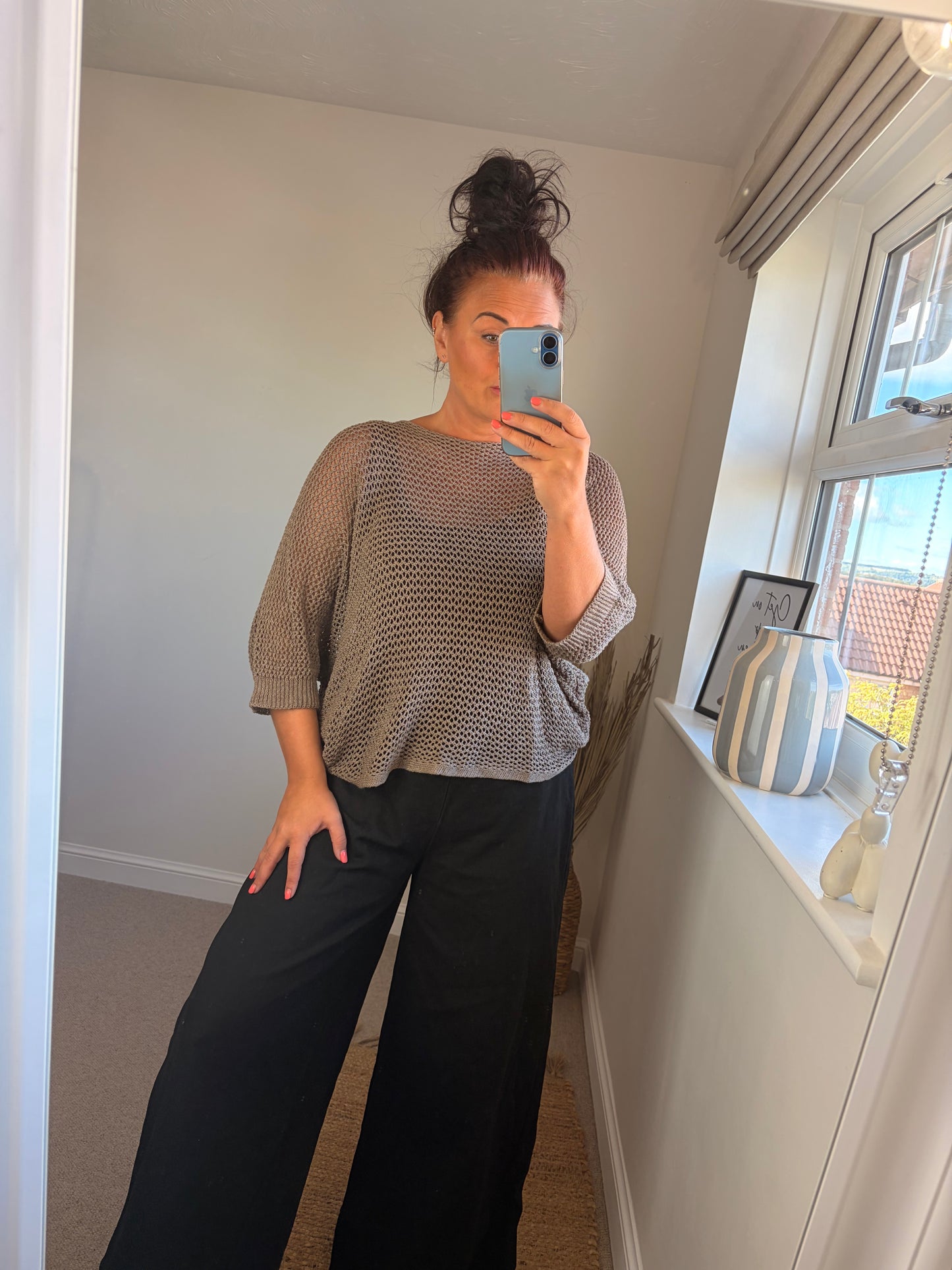3-way Crochet Top - Mocha