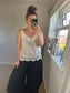 Crochet Cami Top - Beige