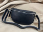 Leather Sling Bag - Black
