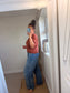 V Neck Jumper - Rust