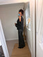 Lace Flute Sleeve Shirt - Black