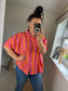 Stripe Shirt - Orange/Cerise