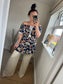 Shirred Waist Top - Navy
