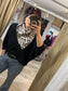 Handkerchief Triangle Scarf - Mocha Leopard