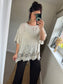 Cotton Kaftan Top - Beige