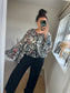 Floral Rara Top - Black