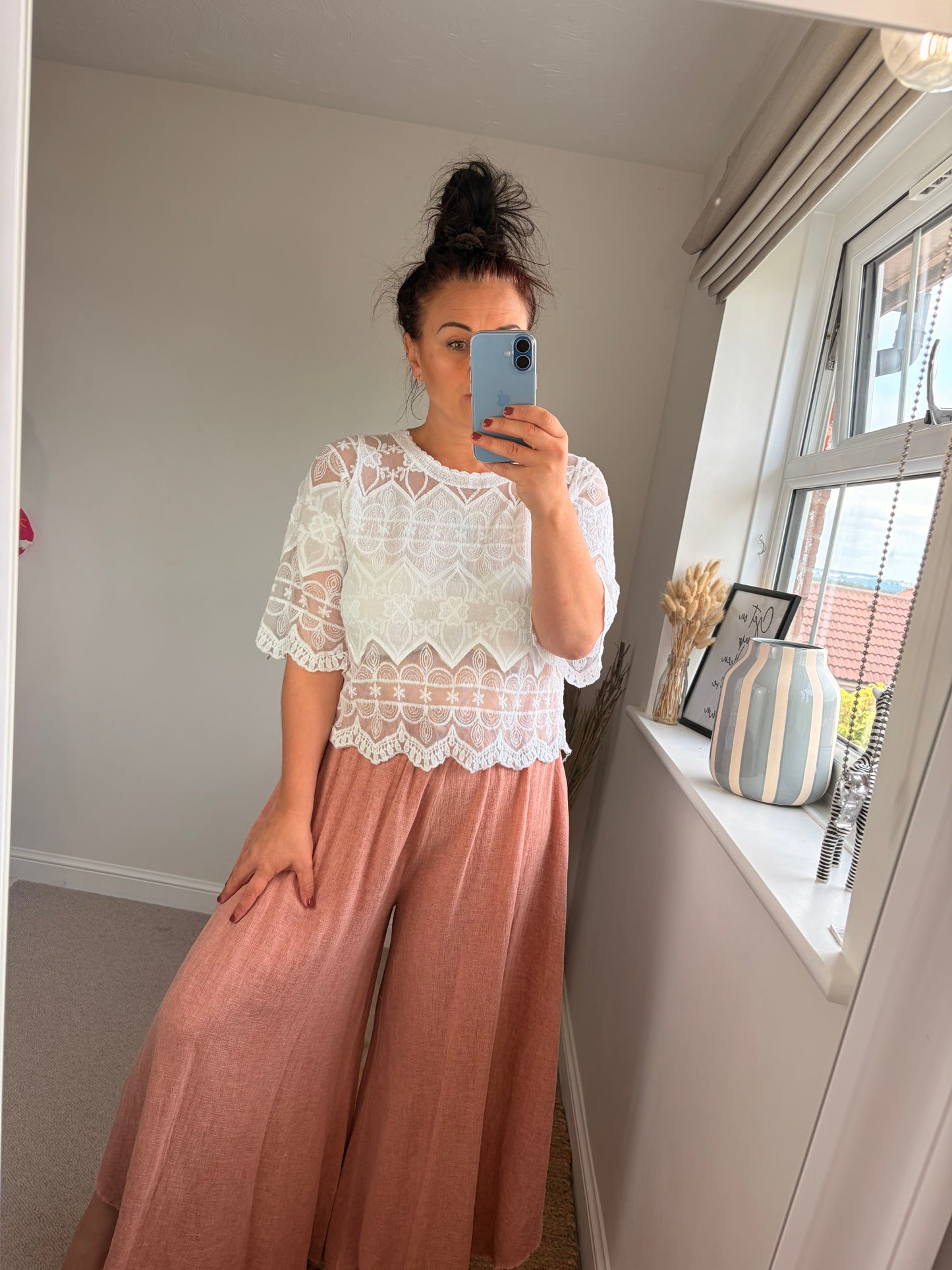 Lace Top - White