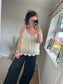 Crochet Cami Top - Cream
