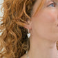 Peace Of Mind - Silver Plated Heart Hoop Earrings